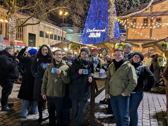 Members of the chair Technical Biochemistry at the Dortmund Christmas Market