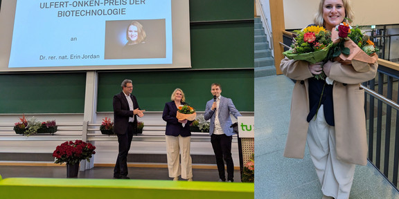 Erin Jordan at the Ulfert Onken award ceremony