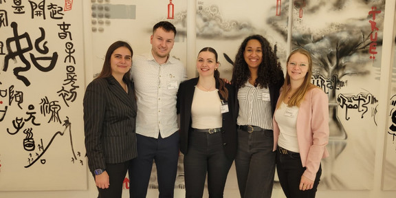 Group photo of doctoral students from the Biozentrum